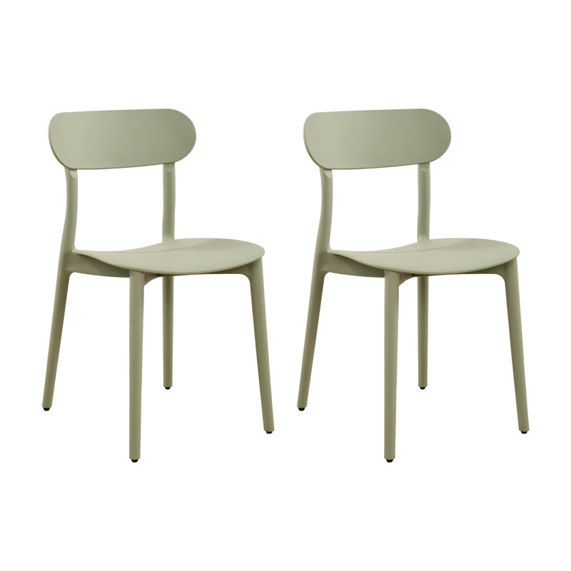 Ensemble de 2 chaises empilables Patioflare, Gris
