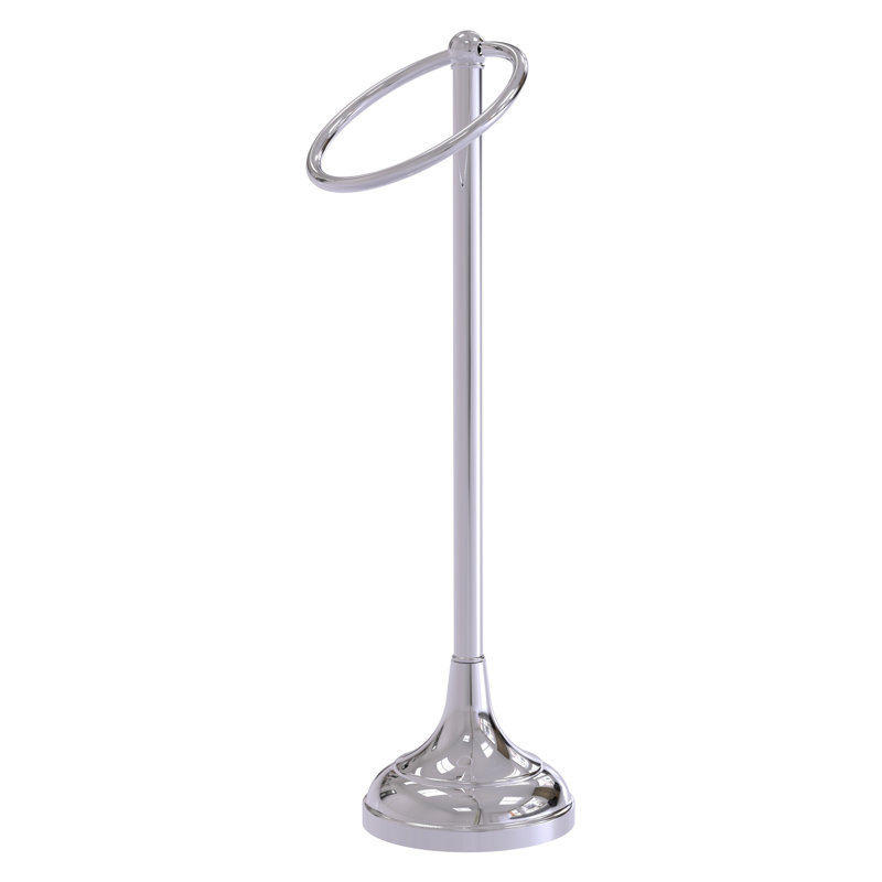 Anneau à serviettes sur pied Marnell, Chrome poli