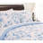 Chanasya Blue Rose Double Brushed Reversible Microfiber Duvet Cover Set-109921441