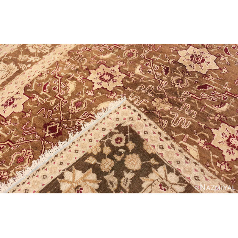 Tapis vert antique antique Agra