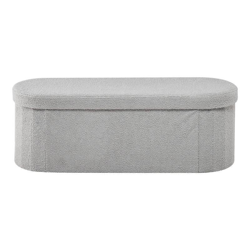 Banc de rangement repose-pieds ovale
