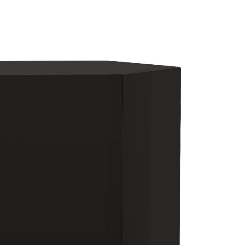 Athenian End Table, Black, 17.25" H x 14.5" W x 12.5" D