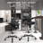Jhael Ergonomic Mesh Drafting Chair with Flip-Up Arms - Swivel Rolling Home Office Chair for Architects-1995306394
