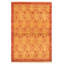 Tapis décoratif en laine noué à la main de conception unique noué à la main new age de style persan 18/20 orange 4 pi x 6 pi 1 po