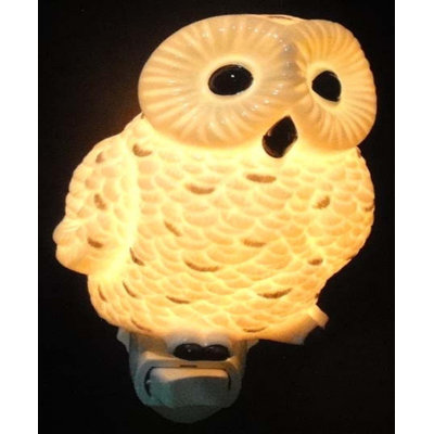 Veilleuse hibou blanc