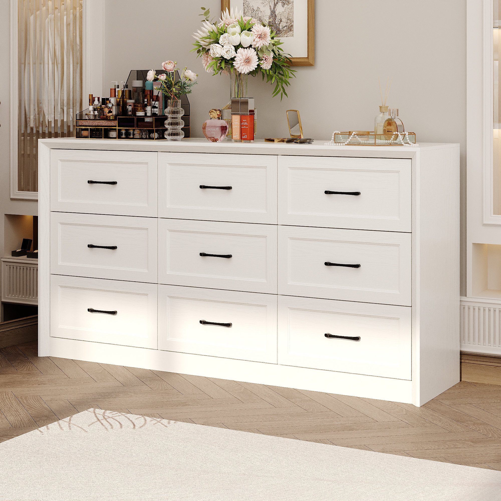 Millwood Pines 9-Drawer Dresser With Elegent Design & Reviews | Wayfair