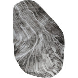 David Rockwell Falls Graphite Shaped Area Rug