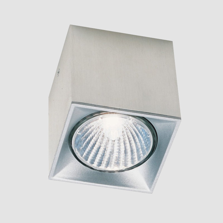 Dau Spot 1 - Light 3.125" Simple Square Flush Mount