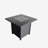 Covered Steel Outdoor Fire Pit Table