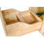 Unfinished Ready To Assemble Solid Wood Shaker Kitchen Trash Pull-Out Base Cabinet - 18" W x 34.5" H x 24" D - BT18