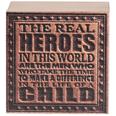 Keepsake Box The Real Heroes MDF 4X4