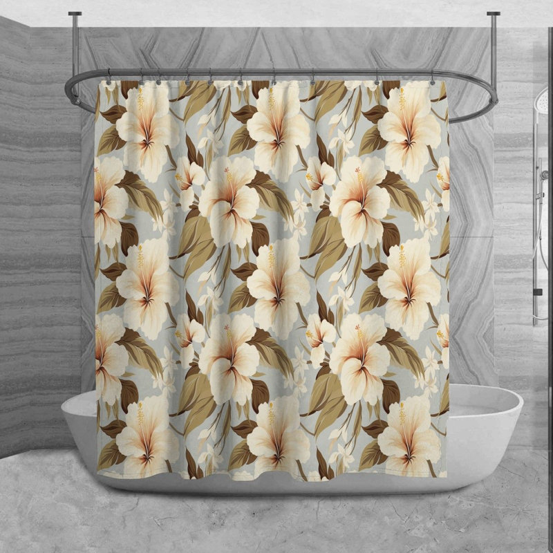 Décoration de salle de bain Hawaiian, H 73 po x l 70 po