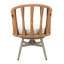 Chaise de salle à manger pivotante avec chaises en rotin