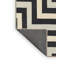 Tapis géométrique noir / beige-789403248