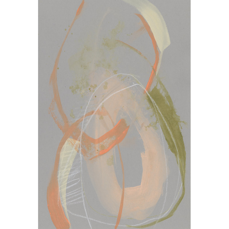 Pastel Loops I by Jennifer Goldberger - Painting on Canvas, 30cm H x 20cm W, Wrapped Canvas