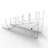 Rodrigo Large Multiple Plate Acrylic Rack Holder