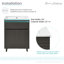 Meuble-lavabo 24 po Bernay-73115551