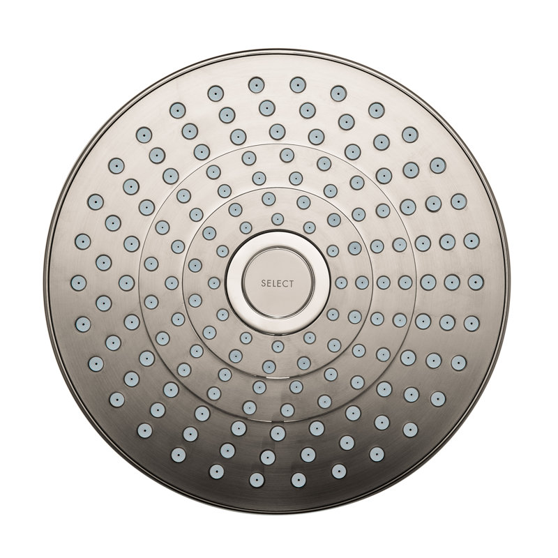 Pomme de douche Croma Select S, Nickel brossé, 1.5 GPM