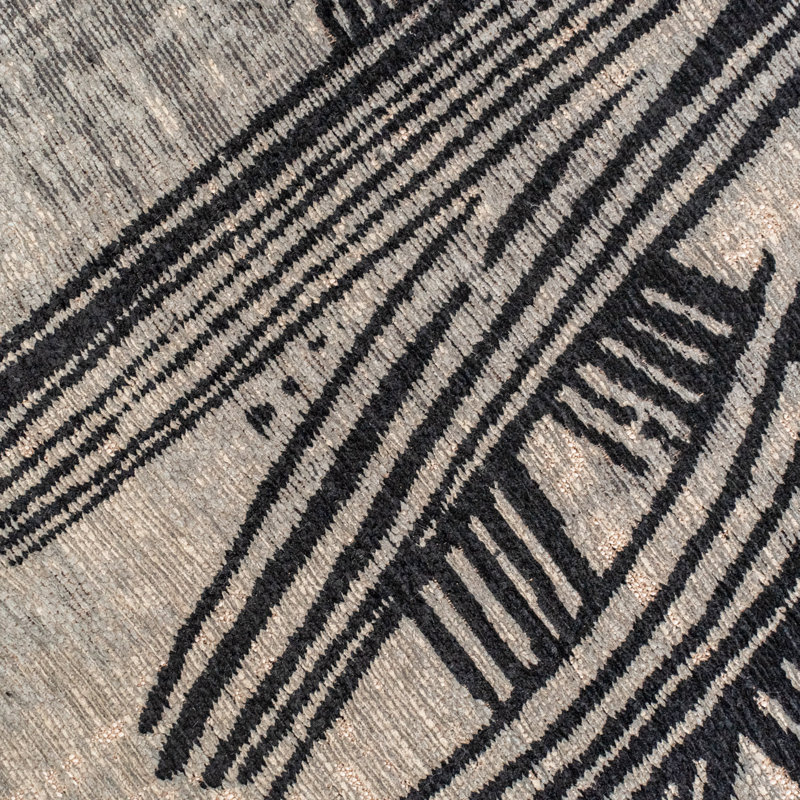 Abstract Recycled P.E.T Jacquard Indoor / Outdoor Area Rug, Rectangle 235 x 340 cm
