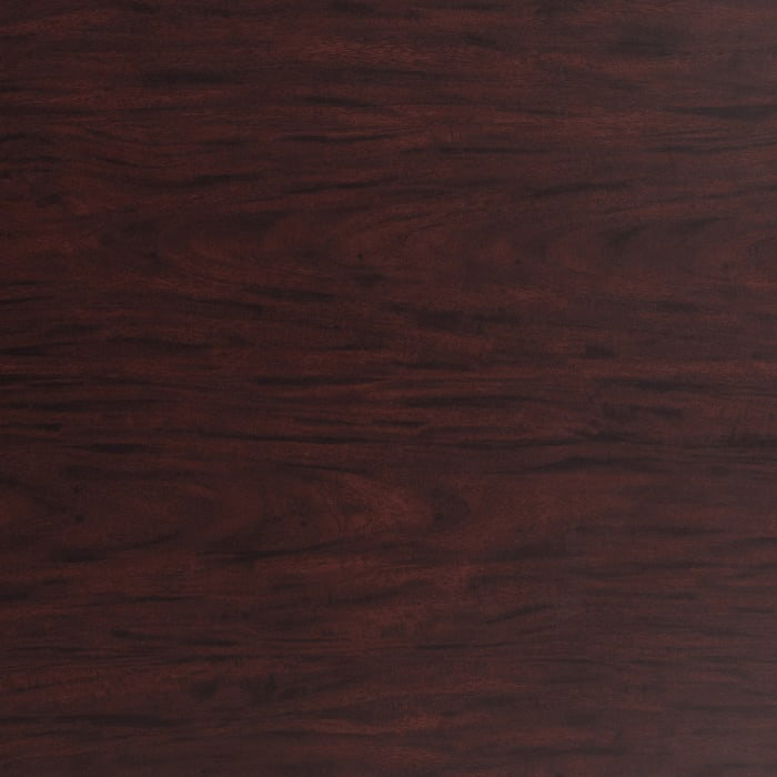 Table carrée pour salle de pause, H 42 po x L 36 po x l 36 po, Noir, Acajou
