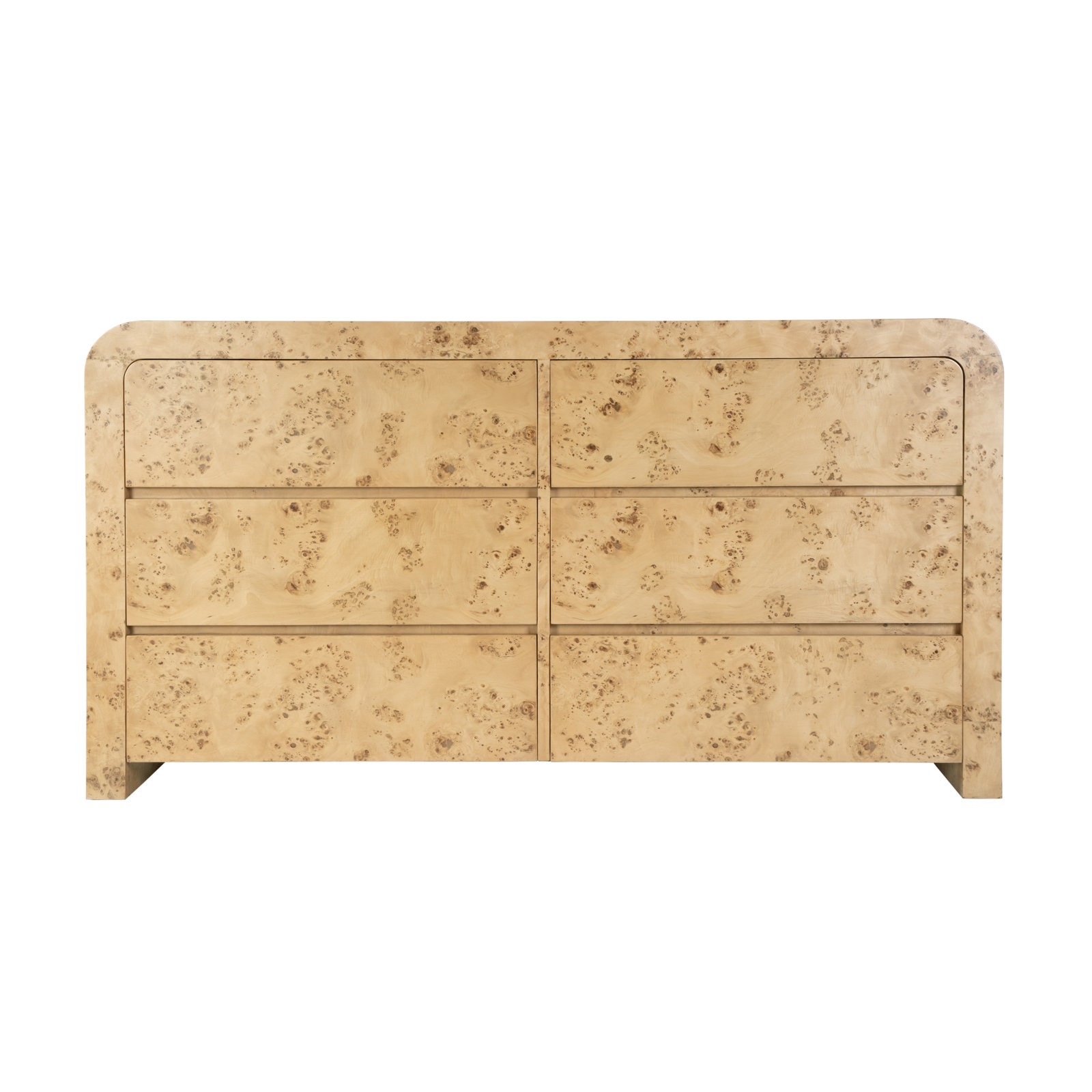 Cora 60" Burl Wood Double Dresser