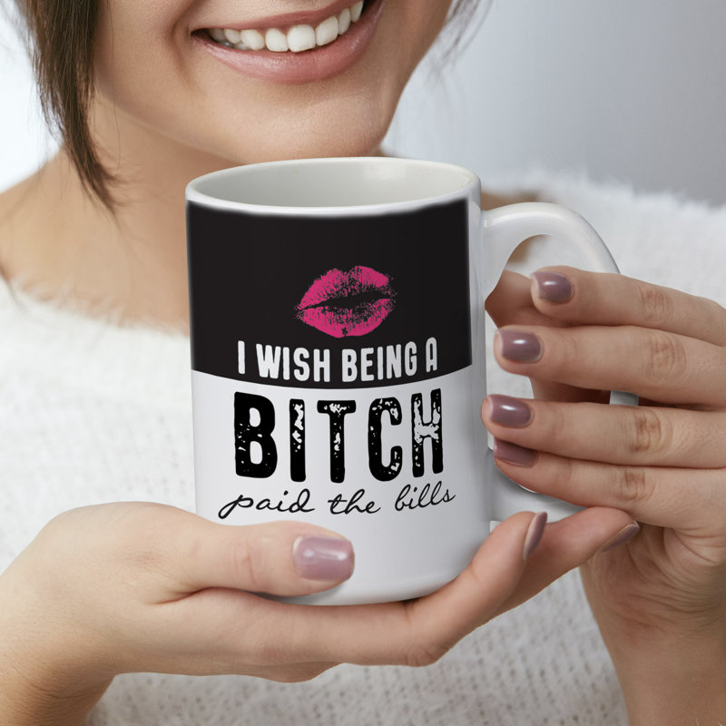 Paid The Bills 15 oz. Tasse décorative en céramique