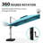 10' x 13' Rectangular Double Top Cantilever Tilting Umbrella with Base and 360° Rotation-611946067