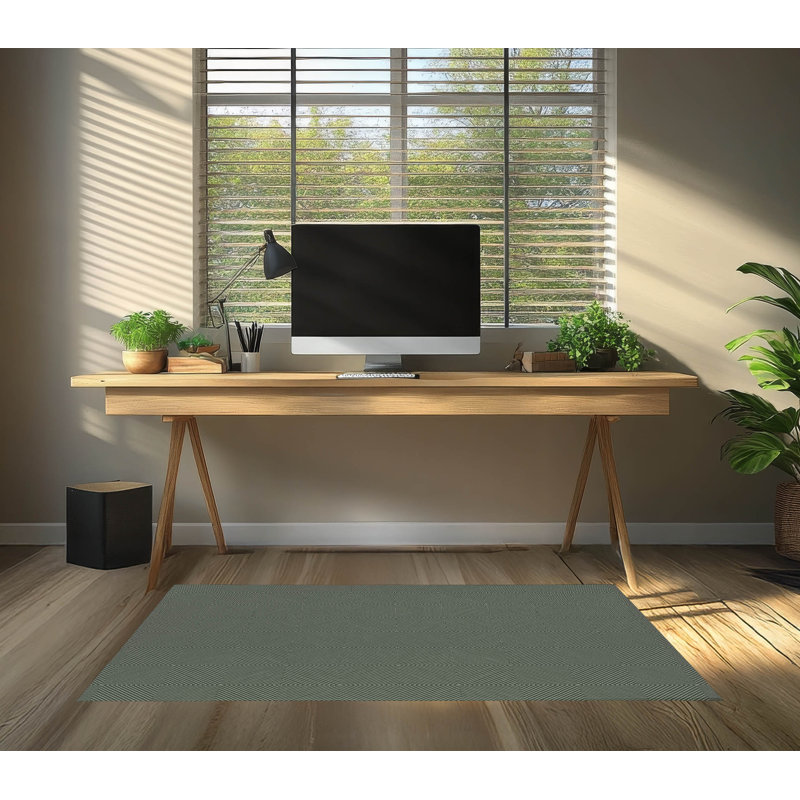 Tapis de bureau léger Eye Chev, L 5 pi x L 3 pi, Chimichurri