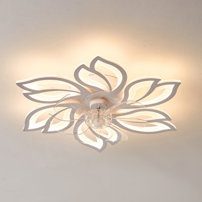25.5In Ceiling Fan With Lights, Remote Control 3 Color Temperatures,6 Gear Wind Speed Fan Light