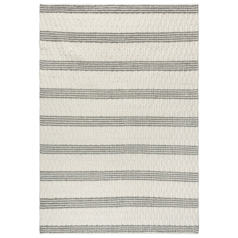Tapis beige en laine tissé à la main Filipe, 5 pi x 7 pi 6 po
