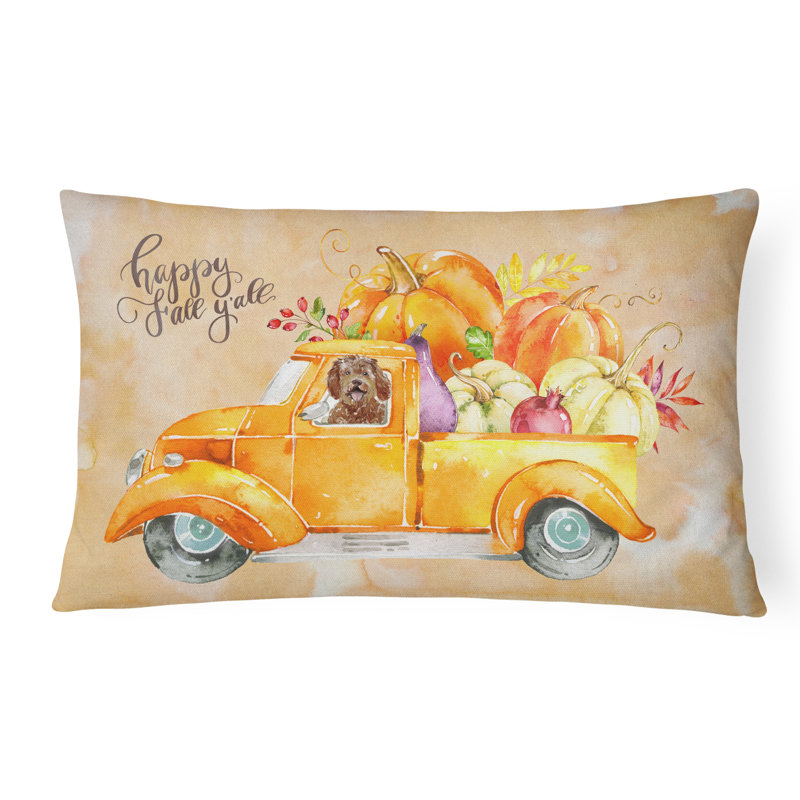  Indoor / Outdoor Lumbar Pillow, Labradoodle