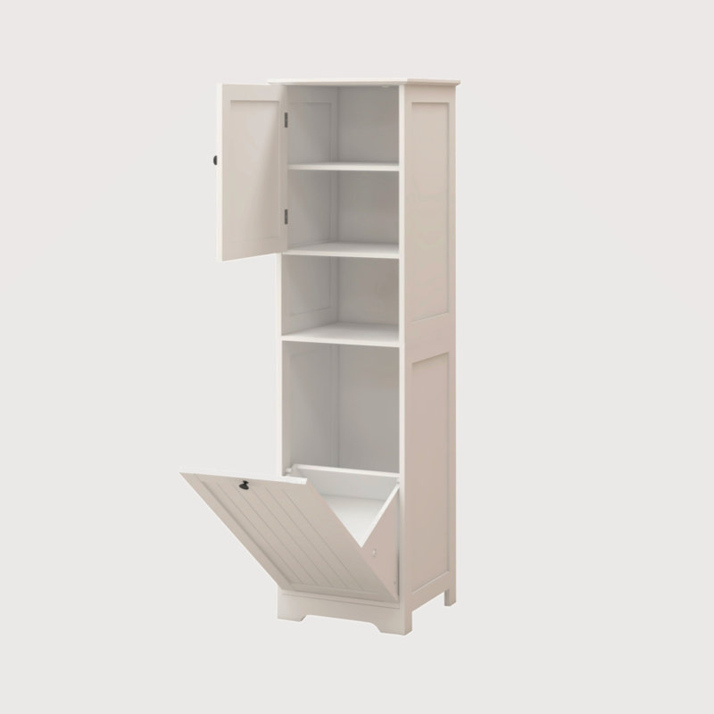 One-Compartment One-Door Tilt-Out Laundry Sorter Cabinet