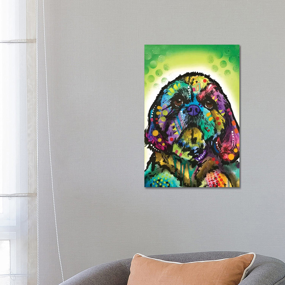 Kinda Shih Tzu by Dean Russo - Wrapped Canvas Painting