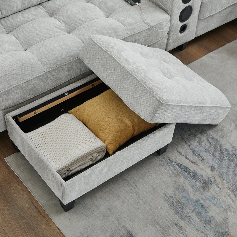 Canapé modulaire Modern, Gris clair
