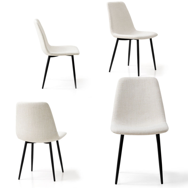 Tapscott Upholstered Side Chair, Tweed-Beige