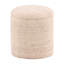Kai Handwoven Wool Blend Stool, Ivory