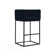Upholstered Counter Stool with Metal Frame