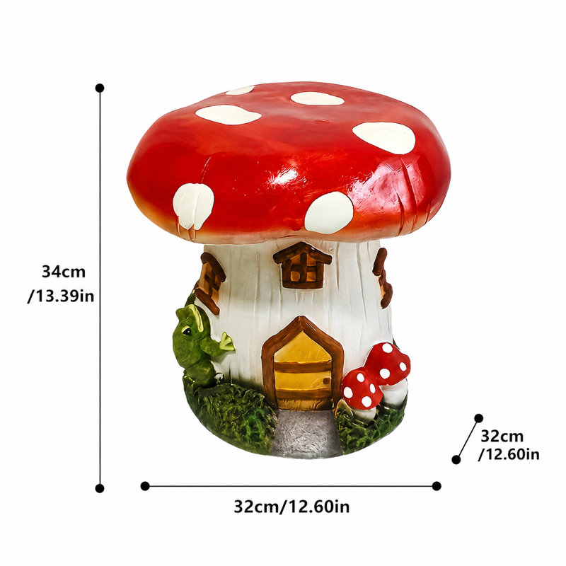 Tabouret de jardin en résine 13,4 "H
