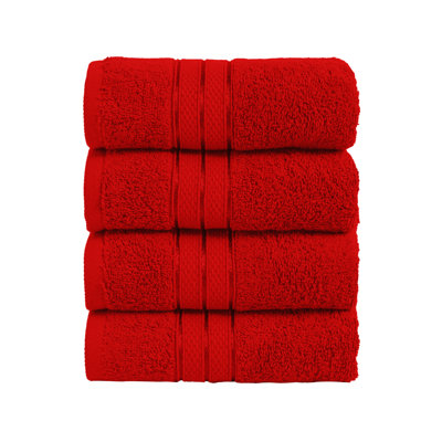 Elegant Comfort 100% Turkish Cotton 4-Piece Towel Set – Ultra Soft, Highly Absorbent, Quick Dry Bathroom Towels
