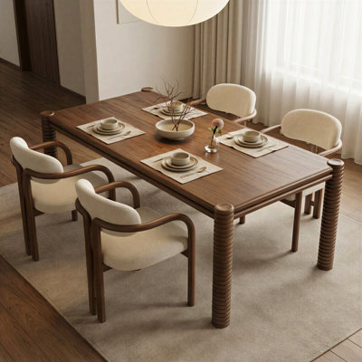 Ellis 81" Solid Wood Dining Table
