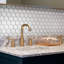 Metro Super 4" Hex Matte White 10" x 11-1/2" Porcelain Mosaic Tile
