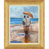 Under The Umbrella Painting by Joseph Mota