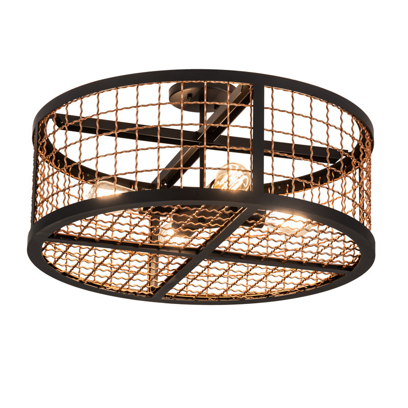 Jesenof 4 - Light Semi Flush Mount, 12" H x 24" W x 24" D