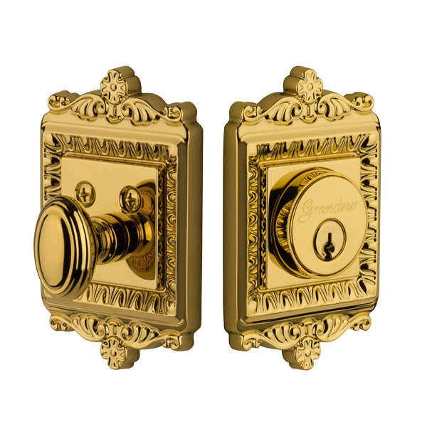 Windsor Single Cylinder Deadbolt, Lifetime Brass, Keyed Alike, 2-3/8"