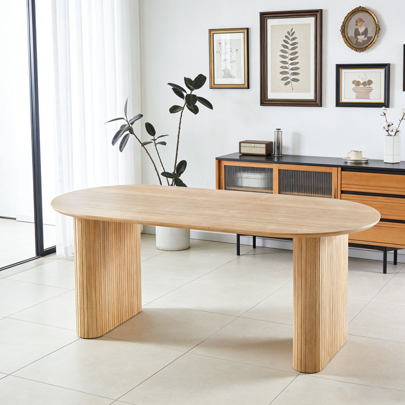 Table de salle à manger extensible 150/190 / 230x90x75cm pour 4-8, table de cuisine réglable