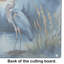 Planche à découper en verre Blue Heron