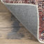 Tapis rouge / orange tissé à la machine à motif médaillon performance Alfonso-1240127957