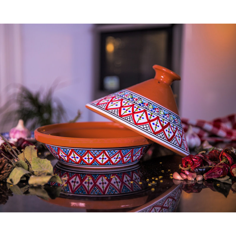 Tajine marocain Kamsah, Rouge, 3,1 pintes