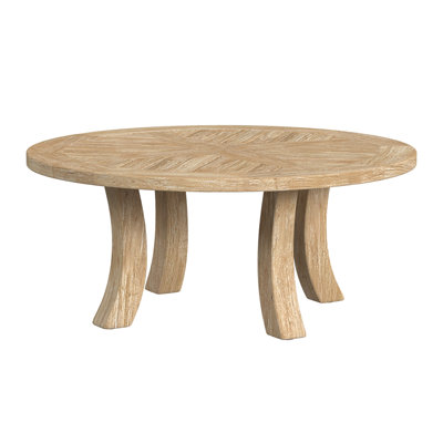 Cambria Outdoor Round Teak Coffee Table