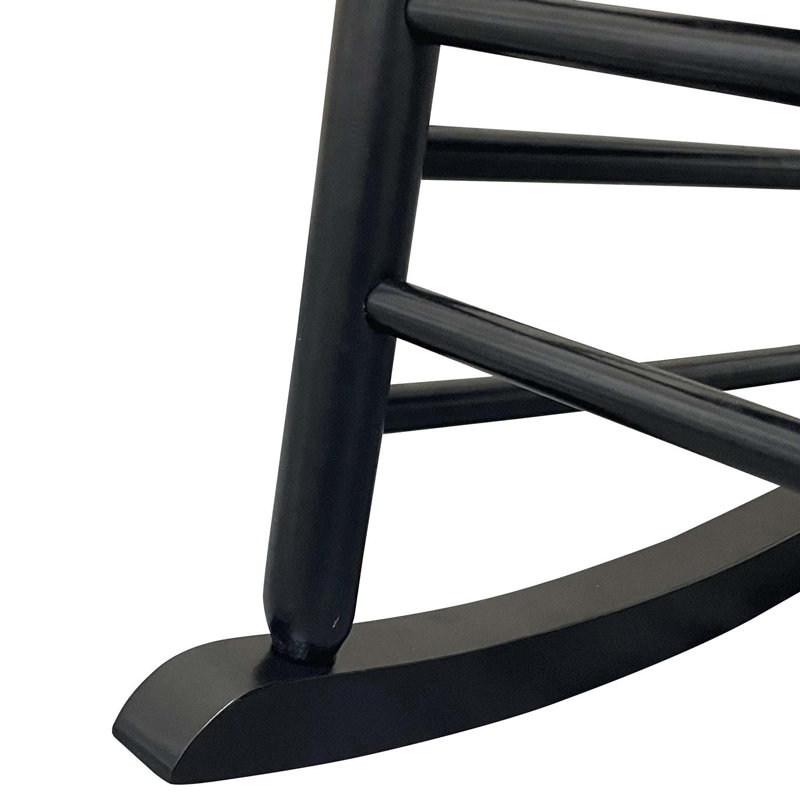 Chaise berçante pour le balcon, pour l'intérieur et l'extérieur, Noir